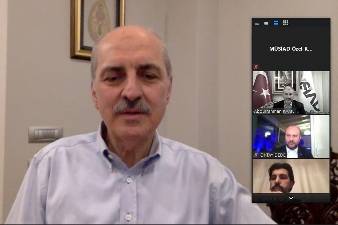 AK Parti Genel Başkanvekili Numan Kurtulmuş, MÜSİAD yönetimiyle bir araya geldi AK Parti Genel Başkanvekili Numan Kurtulmuş, MÜSİAD yönetimiyle bir araya geldi